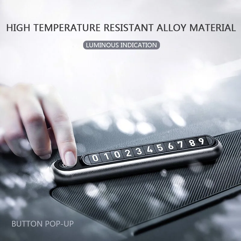 KELUOXING Car Temporary Parking Card Phone Number In Car Parking License Plate Car Decoration Auto Phone Number Hidden Switch
KELUOXING Car Temporary Parking Card Phone Number In Car Parking License Plate Car Decoration Auto Phone Number Hidden Switch