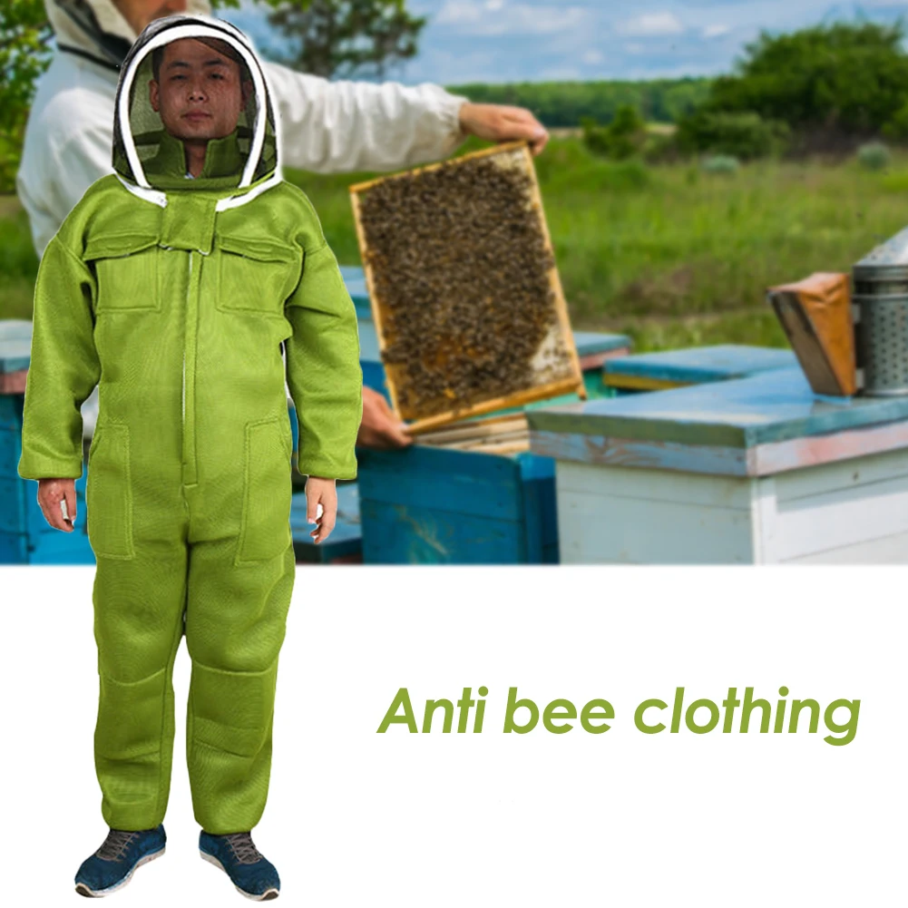 New Professional Ventilated Full Body Beekeeping Bee Keeping Suit with Leather Gloves Green Color
New Professional Ventilated Full Body Beekeeping Bee Keeping Suit with Leather Gloves Green Color