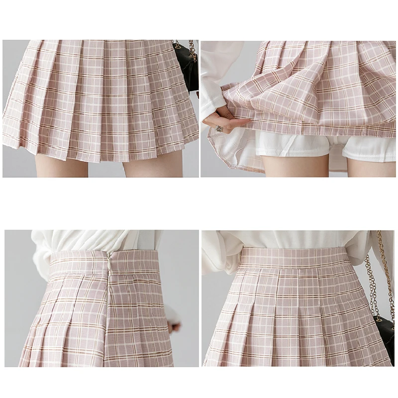 Women Skirts 2021 New Korean High Waist Plaid Mini Skirt Women School Girls Sexy Cute Pleated Skirt with Zipper
Women Skirts 2021 New Korean High Waist Plaid Mini Skirt Women School Girls Sexy Cute Pleated Skirt with Zipper