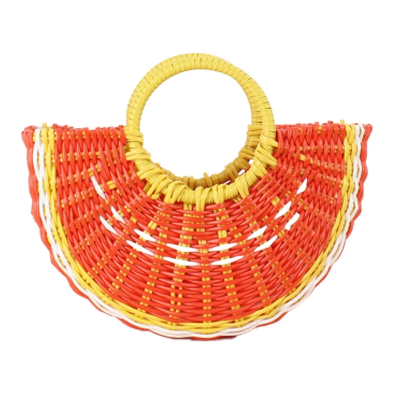Beach Holiday Beach Straw Bag Female Handbag Cute Semi-Circular Hand-Woven Bag Handbag
Beach Holiday Beach Straw Bag Female Handbag Cute Semi-Circular Hand-Woven Bag Handbag