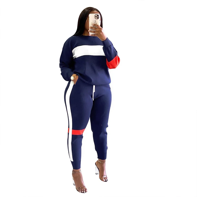 Patchwork Sport 2 Piece Matching Set Women 2021 Autumn O Neck Long Sleeve Sweater T Shirt Long Leggings Sportsuit Workout Outfit
Patchwork Sport 2 Piece Matching Set Women 2021 Autumn O Neck Long Sleeve Sweater T Shirt Long Leggings Sportsuit Workout Outfit