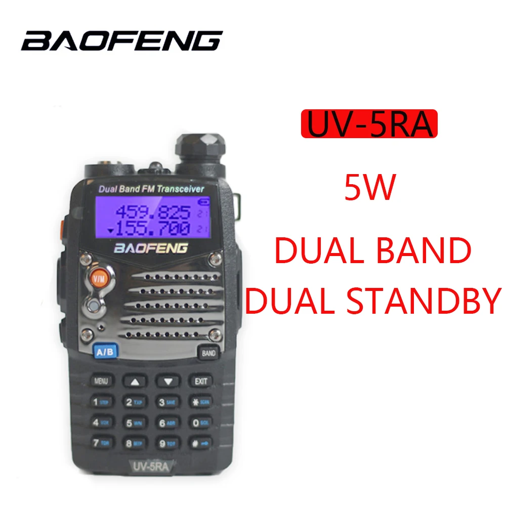 Портативная двухсторонняя радиостанция Baofeng UV-5RA WalkieTalkie PTT CB Ham UV5RA, двухдиапазонный интерком для отелей, коммерческой полиции безопасности, ...
Портативная двухсторонняя радиостанция Baofeng UV-5RA WalkieTalkie PTT CB Ham UV5RA, двухдиапазонный интерком для отелей, коммерческой полиции безопасности, ...