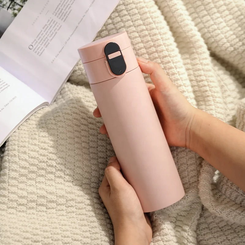 Умная бутылка для воды с дисплеем температуры Вакуумная USB-зарядкой термос 24