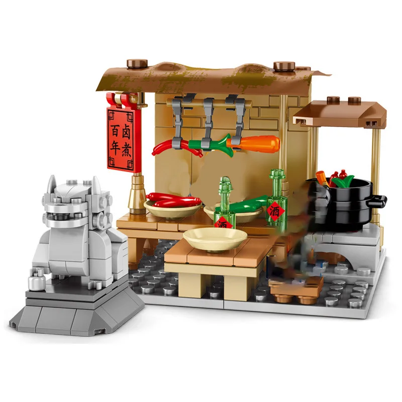 Xmas Gift Chinese Food Restaurant Shop Statue City Street Architecture 3D Mini Blocks Bricks Building Toy for Children No Box
Xmas Gift Chinese Food Restaurant Shop Statue City Street Architecture 3D Mini Blocks Bricks Building Toy for Children No Box