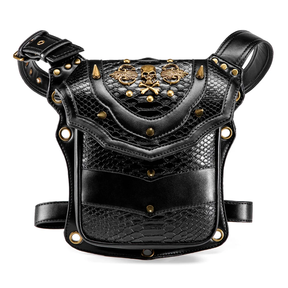 New Bags Women's European and American Punk Skull Motorcycle Bag Crossbody Shoulder Bag Female Neutral Outdoor Riding Waist Bag
New Bags Women's European and American Punk Skull Motorcycle Bag Crossbody Shoulder Bag Female Neutral Outdoor Riding Waist Bag