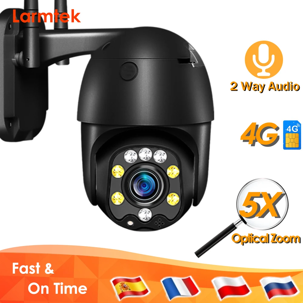 4G SIM Card 1080P IP Camera WiFi Home Security PTZ Dome Camera Outdoor CCTV Wireless Cam 2 Way Audio 5X Optical Zoom Color Night
4G SIM Card 1080P IP Camera WiFi Home Security PTZ Dome Camera Outdoor CCTV Wireless Cam 2 Way Audio 5X Optical Zoom Color Night