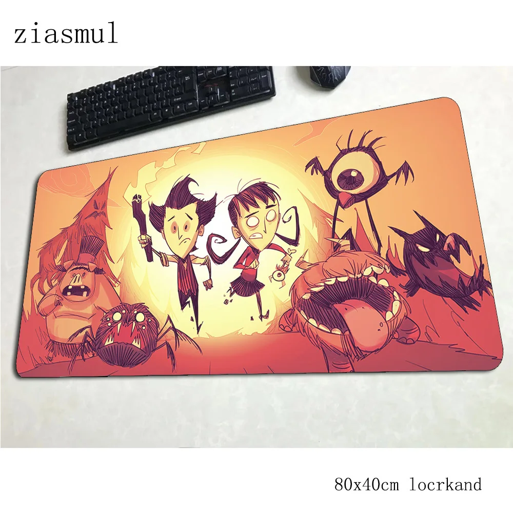 Надписью Don't starve коврик для мыши 80x40 см игровой Рождественские подарки офисный