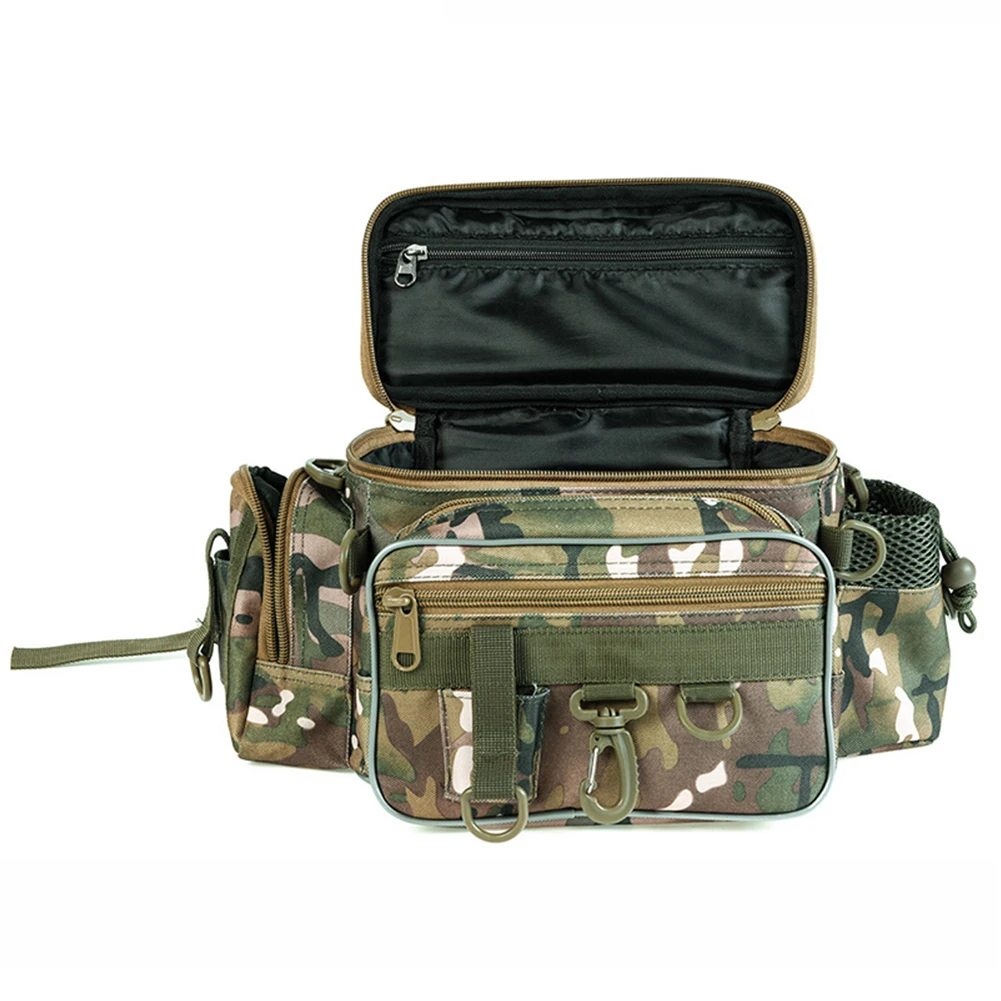 Camouflage Fishing Bag Fishing Wheel Bait Accessories Waist Shoulder Bag Outdoor Play Photography Storage Items
Camouflage Fishing Bag Fishing Wheel Bait Accessories Waist Shoulder Bag Outdoor Play Photography Storage Items