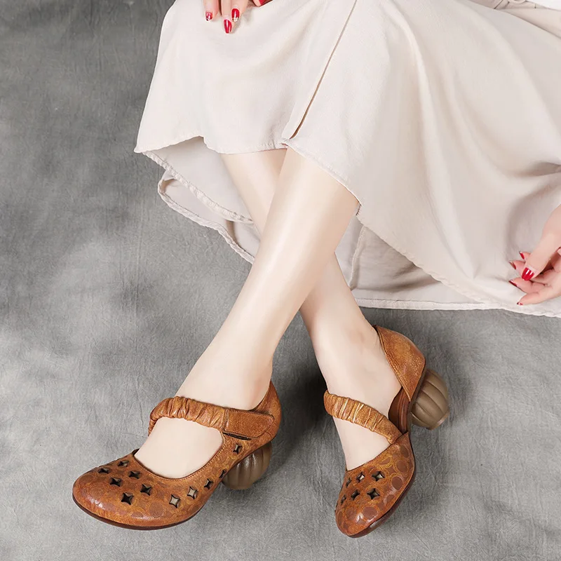 Women Pumps Embroidery Leather Shoes Summer High Heels For Women Brown Retro Shoes Women Handamde Genuine Leather Women Pump2021
Women Pumps Embroidery Leather Shoes Summer High Heels For Women Brown Retro Shoes Women Handamde Genuine Leather Women Pump2021