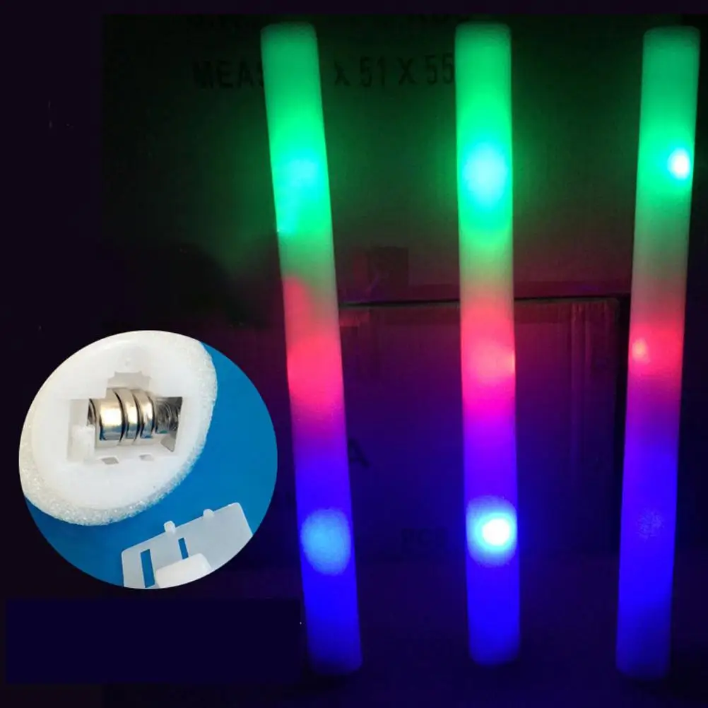 5pcs/lot Glow Sticks LED Foam Light Stick Wedding Birthday Colorful Flashing Party Concert Supplies 3 Batteries Fairy Lights
5pcs/lot Glow Sticks LED Foam Light Stick Wedding Birthday Colorful Flashing Party Concert Supplies 3 Batteries Fairy Lights