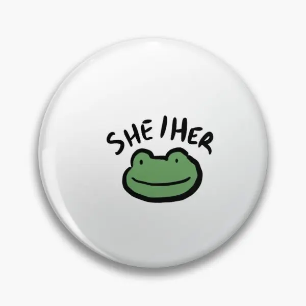 Pronouns Froggy (SheHer) Soft Enamel Pin Badge Decorative Clothes Badge Lapel Pin Brooch Jewelry for Women 
Pronouns Froggy (SheHer) Soft Enamel Pin Badge Decorative Clothes Badge Lapel Pin Brooch Jewelry for Women