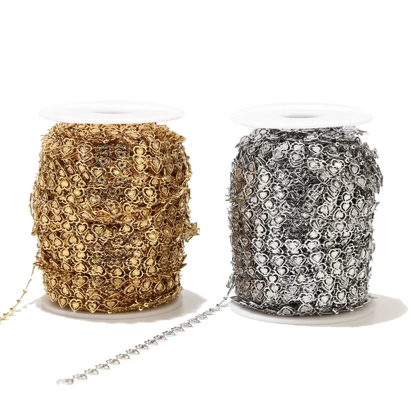 High Quality Stainless Steel 6mm Width Hollow Heart Charms Fashion Handmade Link Chains DIY Necklaces Bracelets Jewelry Making
High Quality Stainless Steel 6mm Width Hollow Heart Charms Fashion Handmade Link Chains DIY Necklaces Bracelets Jewelry Making