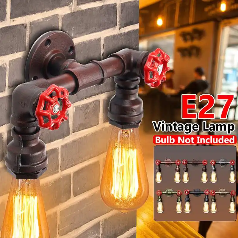 Water Pipe LED Wall Lamps Retro Industrial Style Design Iron Rust Wall Light Vintage Loft Lamp for Bar Cafe Aisle Living Room
Water Pipe LED Wall Lamps Retro Industrial Style Design Iron Rust Wall Light Vintage Loft Lamp for Bar Cafe Aisle Living Room
