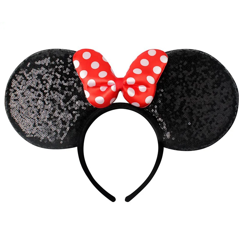 

2020 Popular Mouse Ears Headband Sequins Hair Bows Charactor For Women Festival Hairband Girls Hair Accessories Party