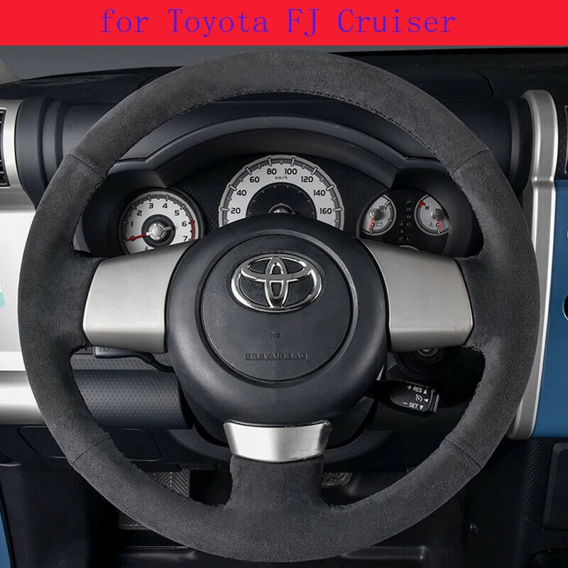 

DIY кожа шитье вручную Руль крышка из замши для Toyota FJ Cruiser автомобильные аксессуары