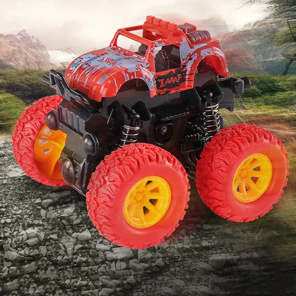 

Mini Inertial Off-road Vehicle Pullback Children Toy Car Plastic Friction Stunt Car Juguetes Carro Kids Toys For Boys