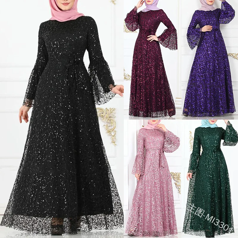 Muslim Sequins Abaya Mesh Maxi Dress Cardigan Long Robes Jubah Kimono UAE Ramadan Arab Turkey Islamic Kaftan Worship Service
Muslim Sequins Abaya Mesh Maxi Dress Cardigan Long Robes Jubah Kimono UAE Ramadan Arab Turkey Islamic Kaftan Worship Service