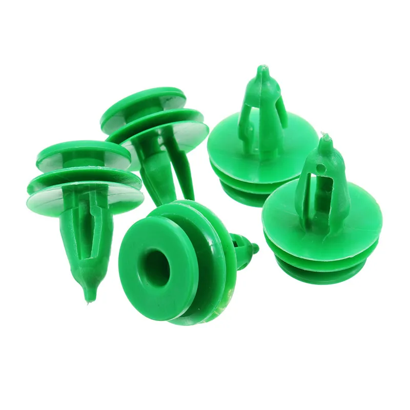 

50/100Pcs Car Door Panel Trim Fasteners Plastic Green Clips for Chrysler WJ For Jeep Grand Cherokee Auto Fastener Clips