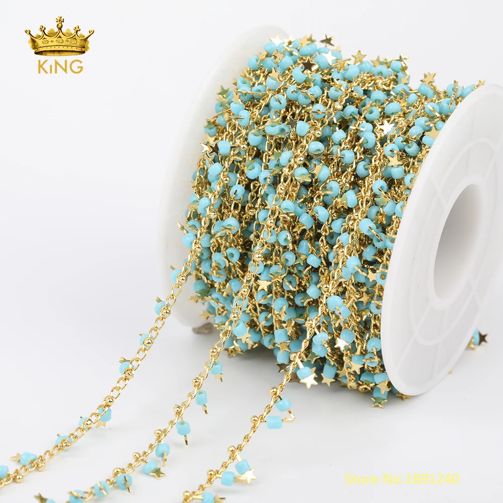 5meters 2mm Turquoises Blue Color Plastic Beads Rosary Chain,Small Plastic Healing Gold Star Beaded Chains,Star Chain Findings
5meters 2mm Turquoises Blue Color Plastic Beads Rosary Chain,Small Plastic Healing Gold Star Beaded Chains,Star Chain Findings
