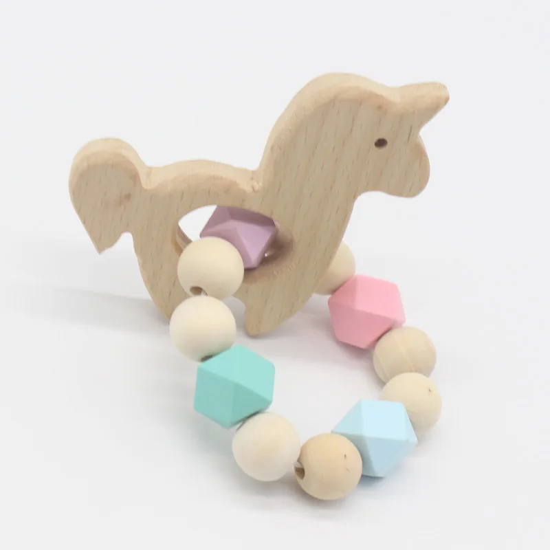 Chews 1PC Food Grade Silicone Beech Teether Chewing Silicone Bracelet Baby Care Products Wooden Teething Ring Baby Teether
Chews 1PC Food Grade Silicone Beech Teether Chewing Silicone Bracelet Baby Care Products Wooden Teething Ring Baby Teether