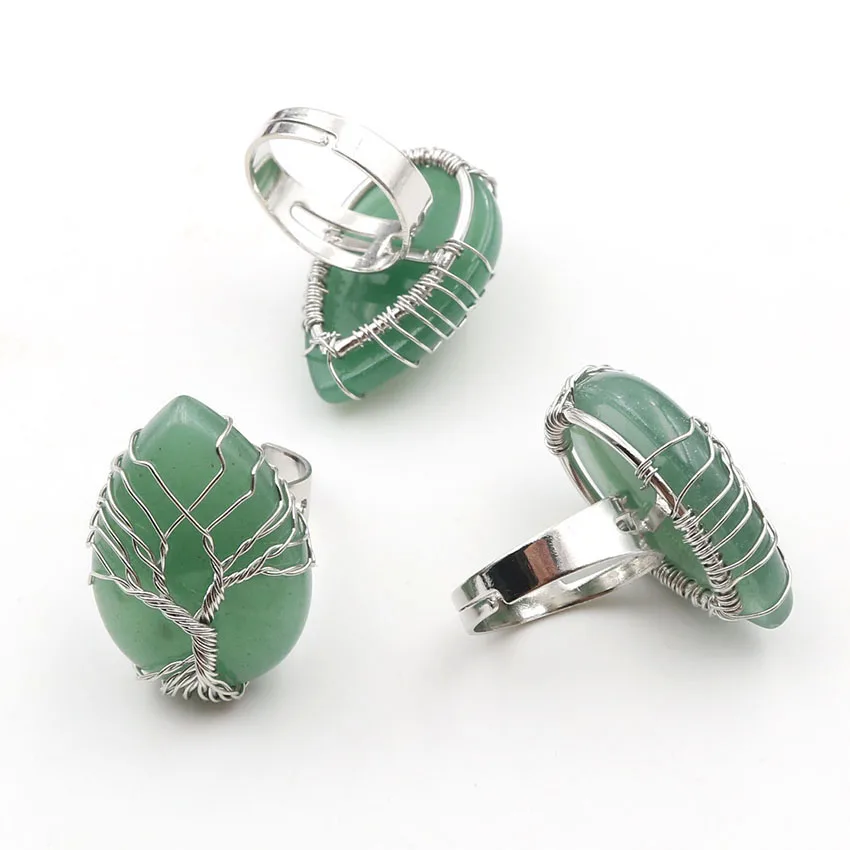 Purple Amethysts Stone Silver Plated Wire Wrap Water Drop Resizable Ring for Anniversary Gift Jewelry
Purple Amethysts Stone Silver Plated Wire Wrap Water Drop Resizable Ring for Anniversary Gift Jewelry