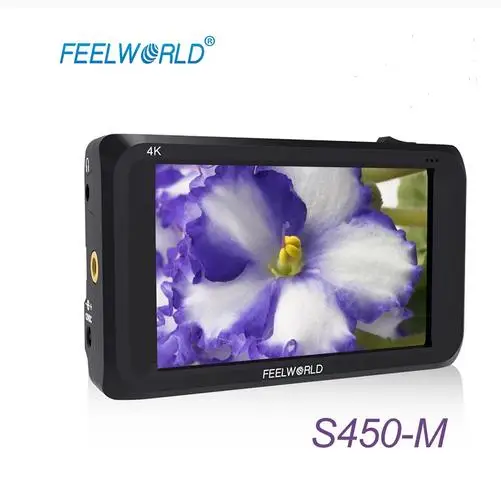 Feelworld S450-M 4.5 Inch IPS 4K HDMI 3G-SDI On-camera Field Monitor 4.5" 1280x800 Camera External LCD Monitor with PeakingFocus
Feelworld S450-M 4.5 Inch IPS 4K HDMI 3G-SDI On-camera Field Monitor 4.5" 1280x800 Camera External LCD Monitor with PeakingFocus