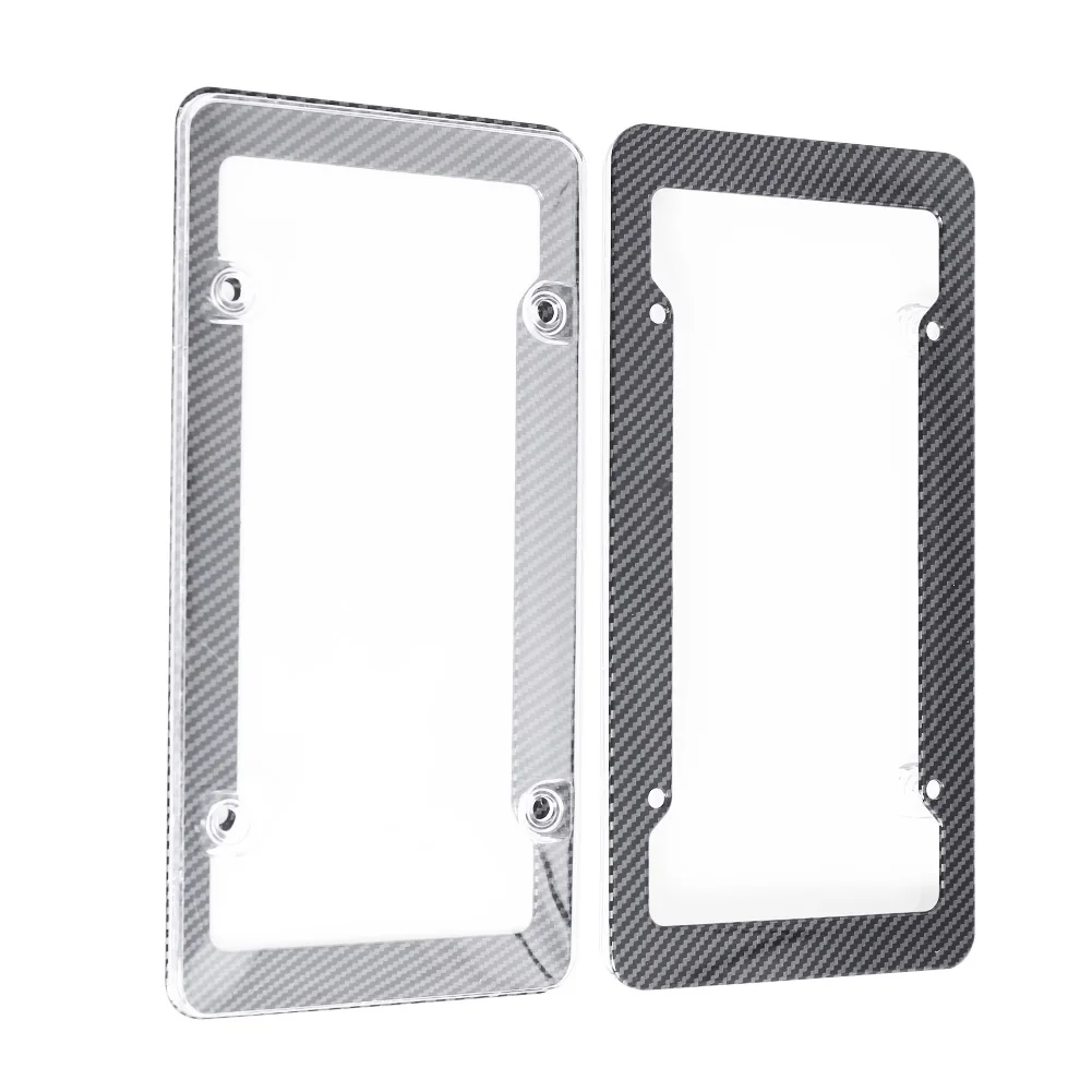 4Pcs/Set License Plate Frame Smoked Gray 12"x6" License Plate Cover Carbon Fiber Frame Protector for US Canada License Plates
4Pcs/Set License Plate Frame Smoked Gray 12"x6" License Plate Cover Carbon Fiber Frame Protector for US Canada License Plates