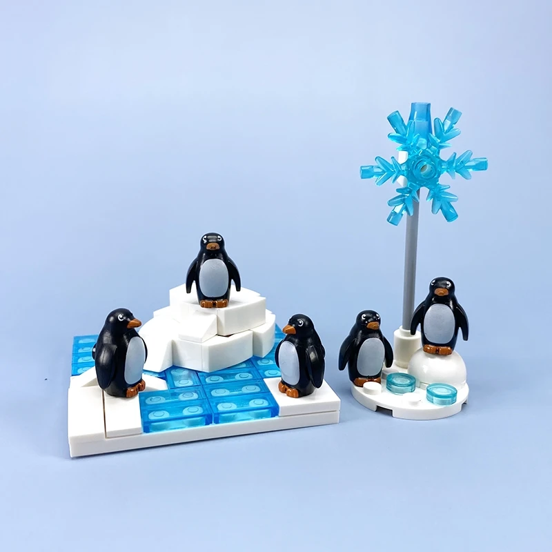 City DIY Accessories MOC Building Blocks Penguins Glacier Snowflake Classic Bricks Icy Snow World Creator Toys for Children
City DIY Accessories MOC Building Blocks Penguins Glacier Snowflake Classic Bricks Icy Snow World Creator Toys for Children