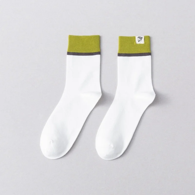 Мужские чулки в новом стиле осенне-зимние дышащие спортивные носки из чистого