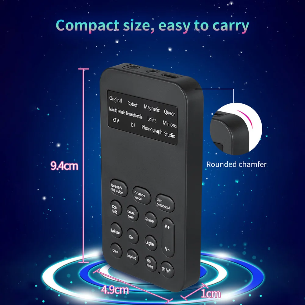 External Mobile Phone Sound Card Accompaniment Sound Voice Changer For K Song Music Universal For Computer Tablet Phone
External Mobile Phone Sound Card Accompaniment Sound Voice Changer For K Song Music Universal For Computer Tablet Phone