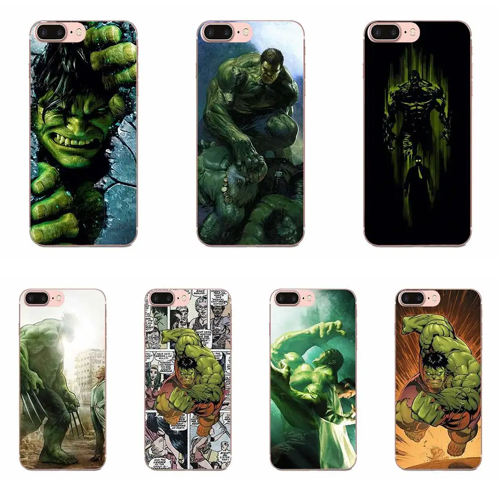 Силиконовый чехол-накладка с принтом персонажей из мультфильма Incredible Hulk для Galaxy