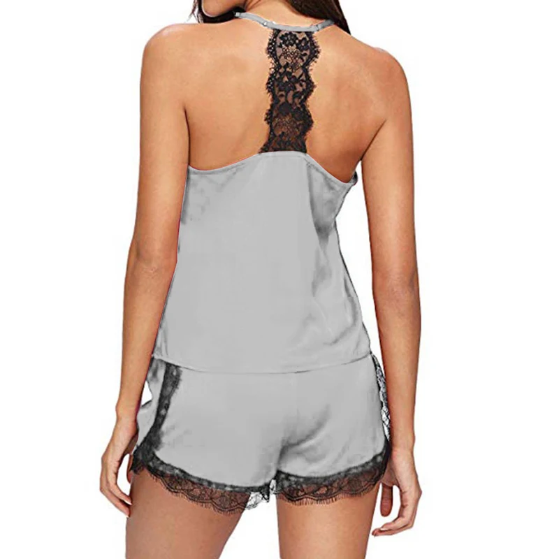 2020 Women Sexy Sleepwear Sleeveless Babydoll Strap Nightwear Lace Trim Satin Cami Top Pajama Party Sets
2020 Women Sexy Sleepwear Sleeveless Babydoll Strap Nightwear Lace Trim Satin Cami Top Pajama Party Sets