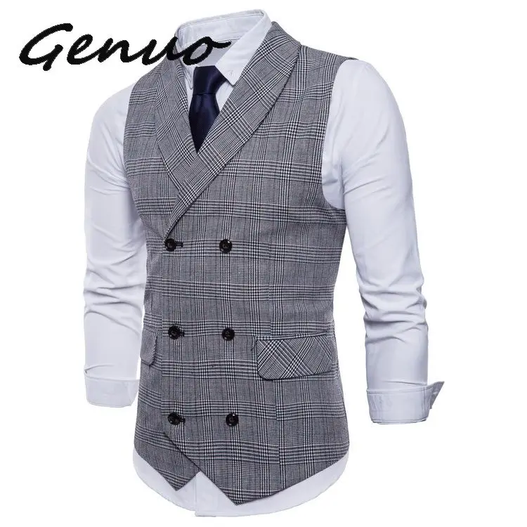 Genuo 2019 Brand Suit Vest Men Jacket Sleeveless Beige Gray Brown Vintage Tweed Vest Fashion Spring Autumn Plus Size Waistcoat
Genuo 2019 Brand Suit Vest Men Jacket Sleeveless Beige Gray Brown Vintage Tweed Vest Fashion Spring Autumn Plus Size Waistcoat
