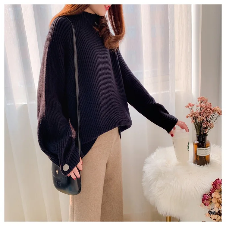 Very fairy half turtleneck sweater female 2021 new net red loose lazy wind inside with a base sweater outside wearing tide
Very fairy half turtleneck sweater female 2021 new net red loose lazy wind inside with a base sweater outside wearing tide