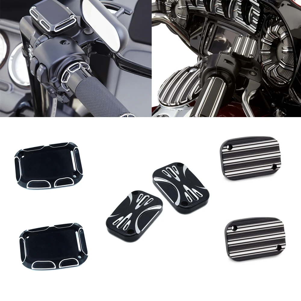 Передний тормозной резервуар CNC для мотоцикла, крышка цилиндра из алюминия для Harley Touring Road скользящий Electra Glide Road King
Передний тормозной резервуар CNC для мотоцикла, крышка цилиндра из алюминия для Harley Touring Road скользящий Electra Glide Road King