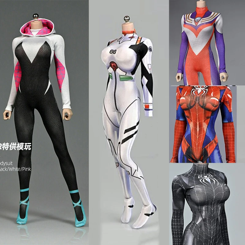 Женский облегающий эластичный комбинезон 1:6, одежда Gwen Spider Girl подходит для фигуры Phicen TBL 12 дюймов
Женский облегающий эластичный комбинезон 1:6, одежда Gwen Spider Girl подходит для фигуры Phicen TBL 12 дюймов