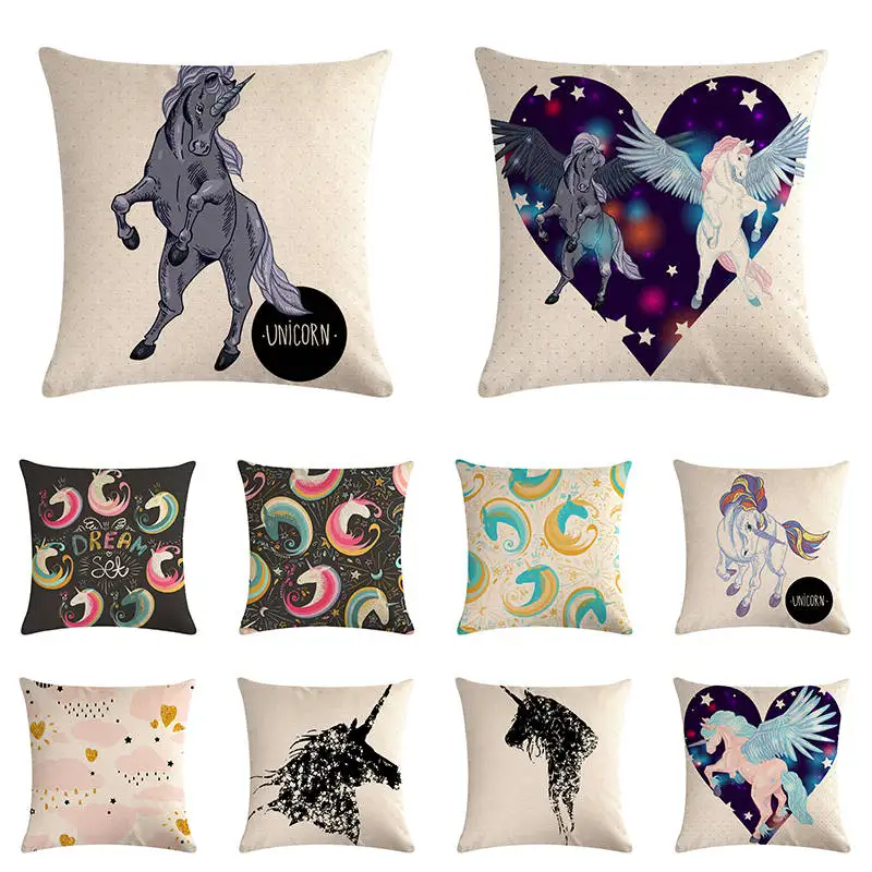 Cotton Linen Delight Pillow Case Unicorn Painting Cushion Cover Hand-Painted Drwan Pillow Cover 45x45cm Home Decor
Cotton Linen Delight Pillow Case Unicorn Painting Cushion Cover Hand-Painted Drwan Pillow Cover 45x45cm Home Decor
