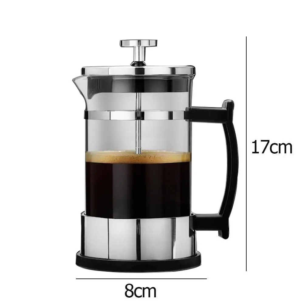 Stainless Steel Glass Teapot Cafetiere French Coffee Tea Percolator Filter Press Plunger 350ml Manual Coffee Espresso Maker Pot
Stainless Steel Glass Teapot Cafetiere French Coffee Tea Percolator Filter Press Plunger 350ml Manual Coffee Espresso Maker Pot