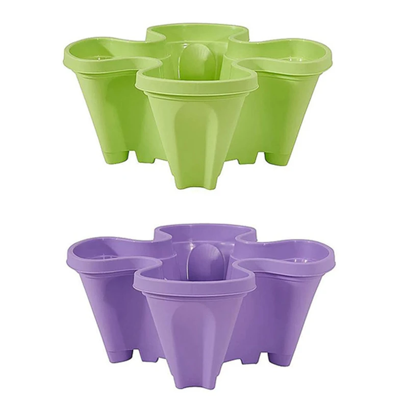 LUDA 2Pcs Vertical Flower Pot,Bracket Stacking Flower Pots,Strawberry Planting Pots,Top-Down Self-Watering Layer,Green&Purple
LUDA 2Pcs Vertical Flower Pot,Bracket Stacking Flower Pots,Strawberry Planting Pots,Top-Down Self-Watering Layer,Green&Purple