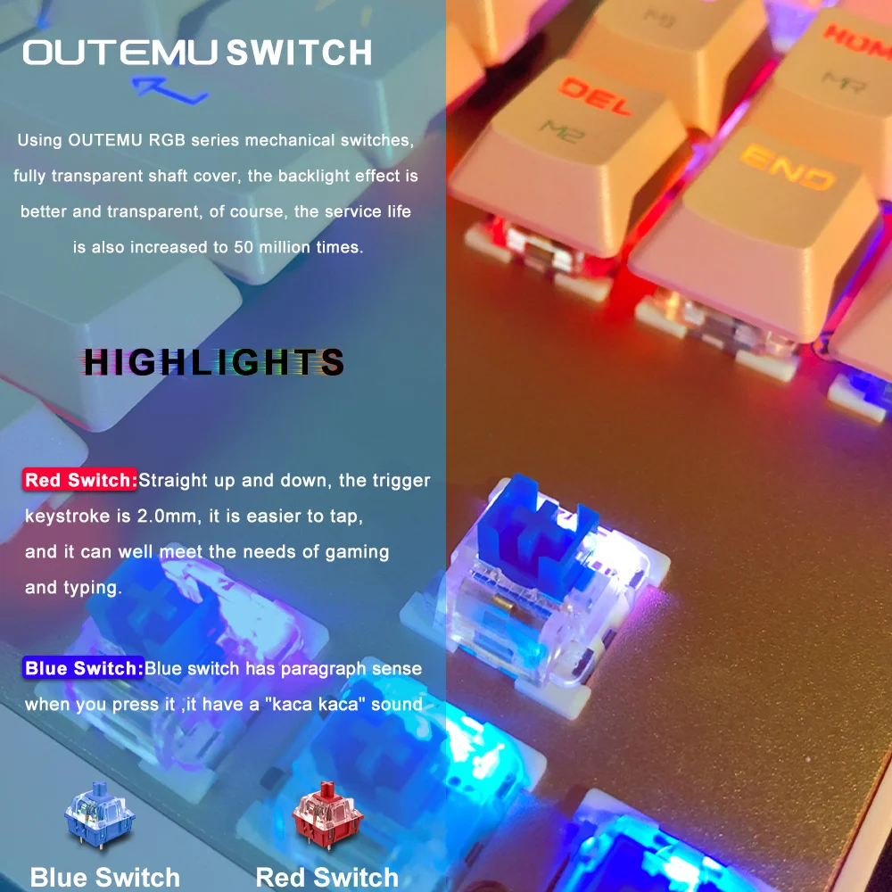 Mechanical keyboard for the game of ck82 English/Russian rgb backlight usb laser ergonomy keypads wired to the
Mechanical keyboard for the game of ck82 English/Russian rgb backlight usb laser ergonomy keypads wired to the