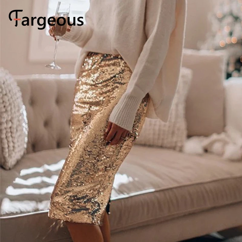 Fargeous платье с открытыми плечами сексуальное Высокая Талия юбки средней длины