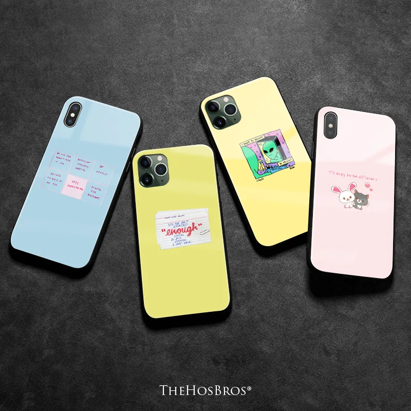 Минимальный искусство эстетика цитаты coque мягкий силиконовый стекло телефон