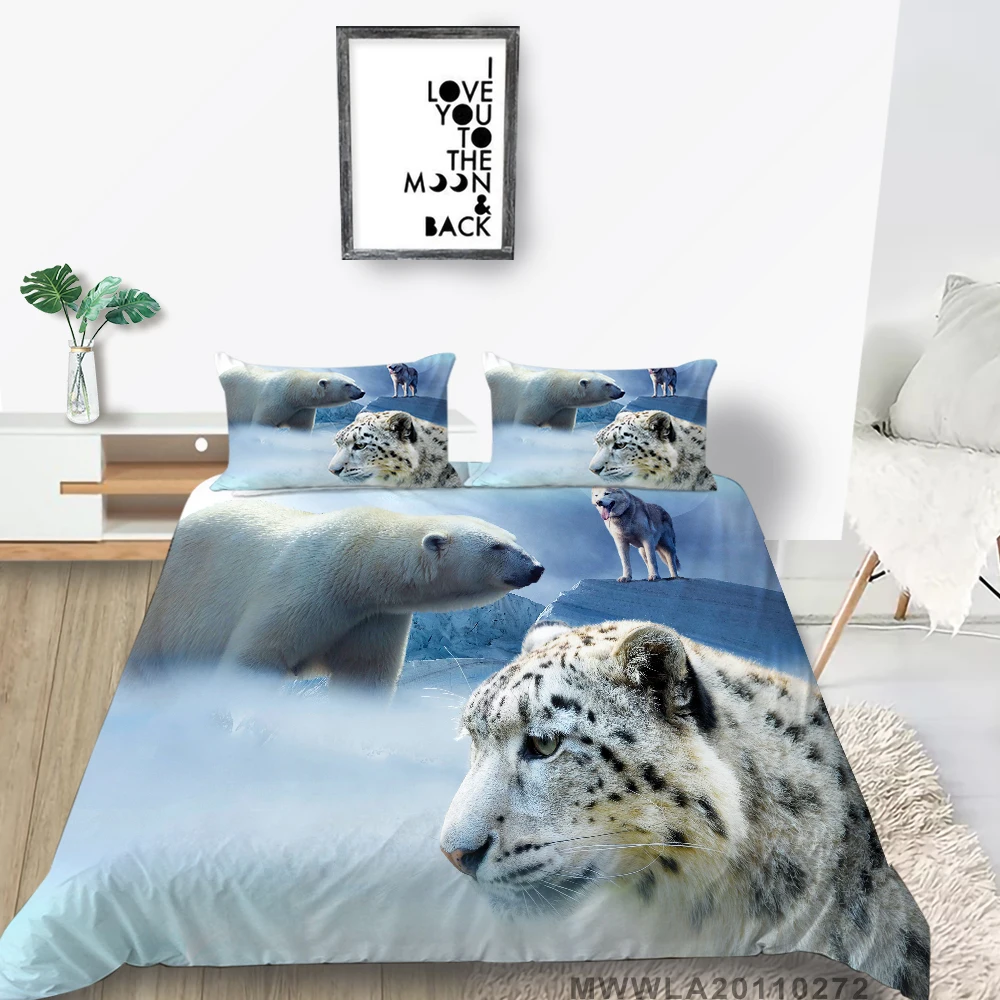 Leopard Bed Set Wolf Creative 3D Iceberg Duvet Cover Polar Bear King Double Twin Full Single Queen Size Bedding Set For Teen
Leopard Bed Set Wolf Creative 3D Iceberg Duvet Cover Polar Bear King Double Twin Full Single Queen Size Bedding Set For Teen
