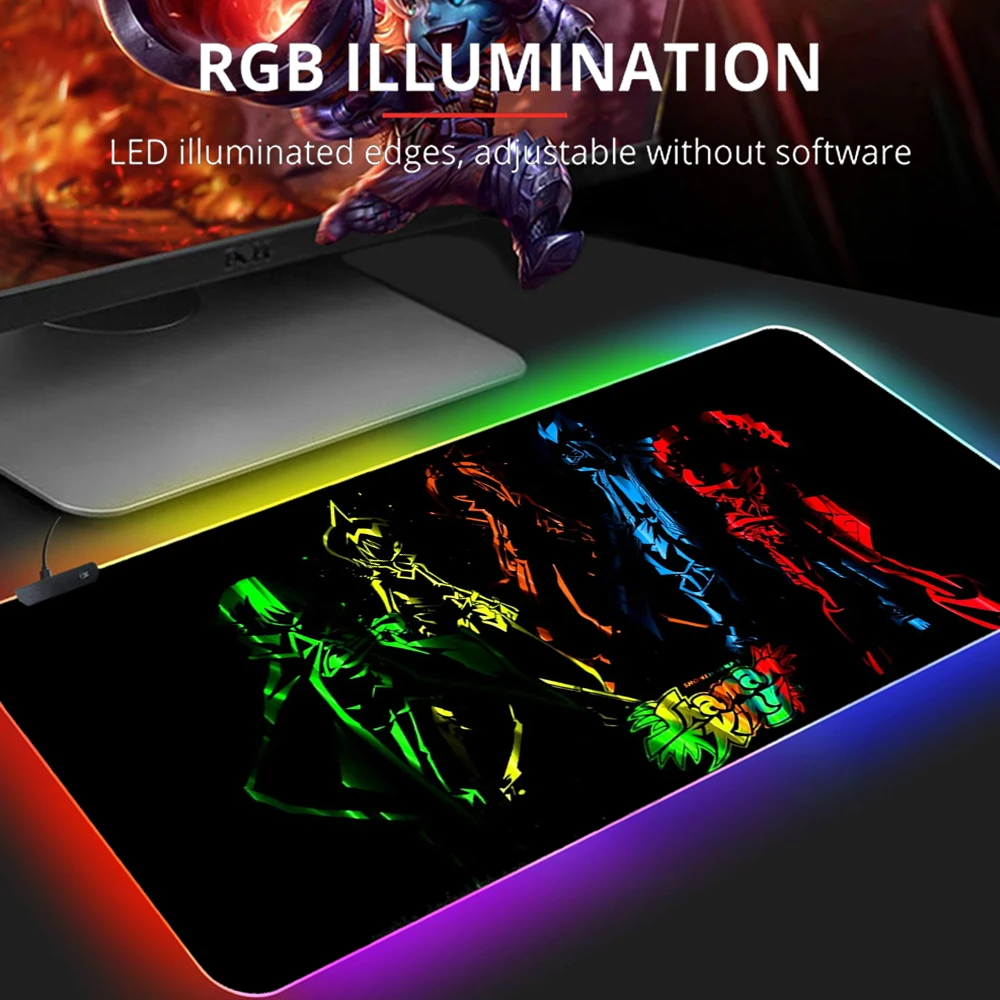 Desk Mat Shaman King Xxl RGB Mouse Pad Large Gaming Keyboard Big LED Light Mousepad Anime Keyboards Mats Accessories Mausepad
Desk Mat Shaman King Xxl RGB Mouse Pad Large Gaming Keyboard Big LED Light Mousepad Anime Keyboards Mats Accessories Mausepad