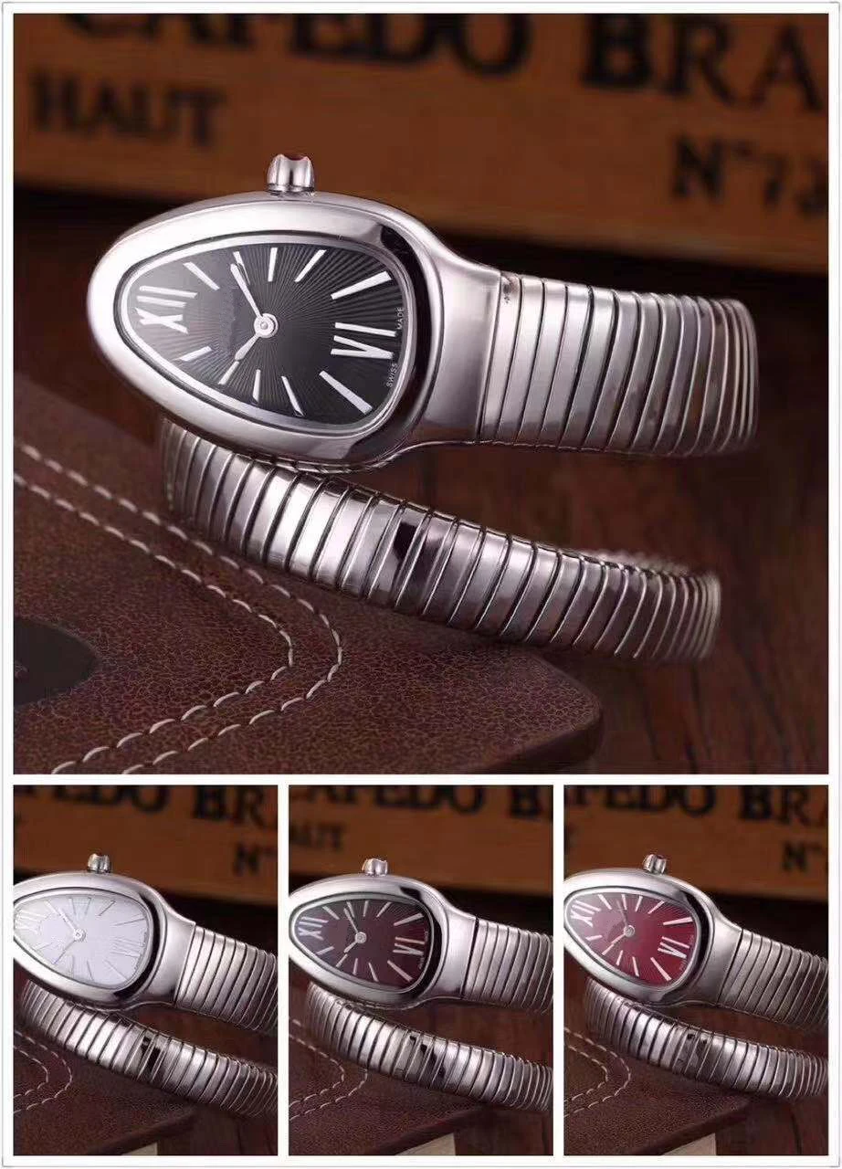 Classic New Women Snake Silver Bracelet Black Red White Rome Japanese Quartz Stainless Steel Sapphire Dress Sport Watches
Classic New Women Snake Silver Bracelet Black Red White Rome Japanese Quartz Stainless Steel Sapphire Dress Sport Watches