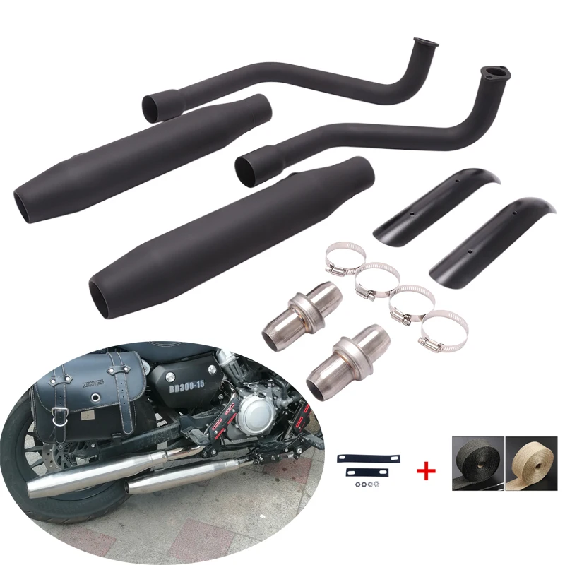 For Benda BD300-15 Exhaust Pipe Motorcycle Mid Link Pipe Slip On 2 Mufflers Removable DB Killer Heat Guard Anti-scalding Cloth
For Benda BD300-15 Exhaust Pipe Motorcycle Mid Link Pipe Slip On 2 Mufflers Removable DB Killer Heat Guard Anti-scalding Cloth