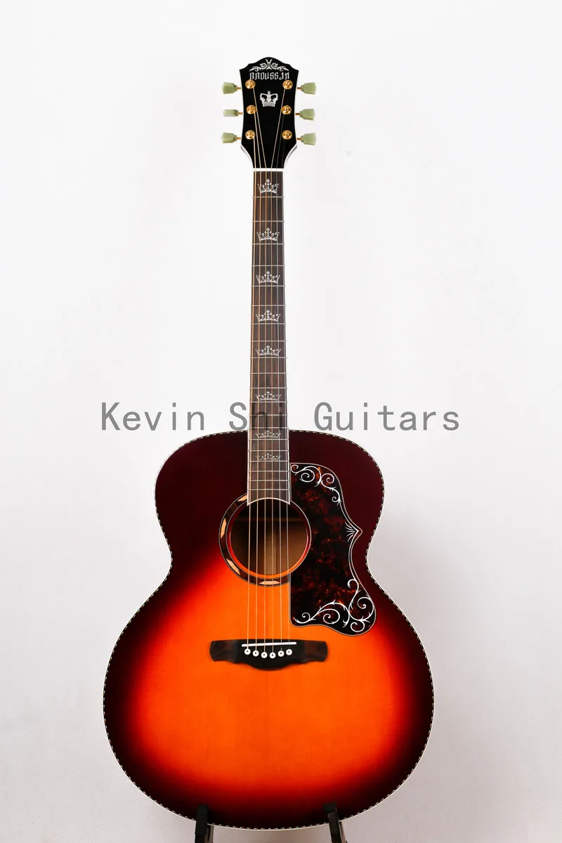 Акустическая гитара с объемным корпусом KSG 43 дюйма sunburst finish акустическая