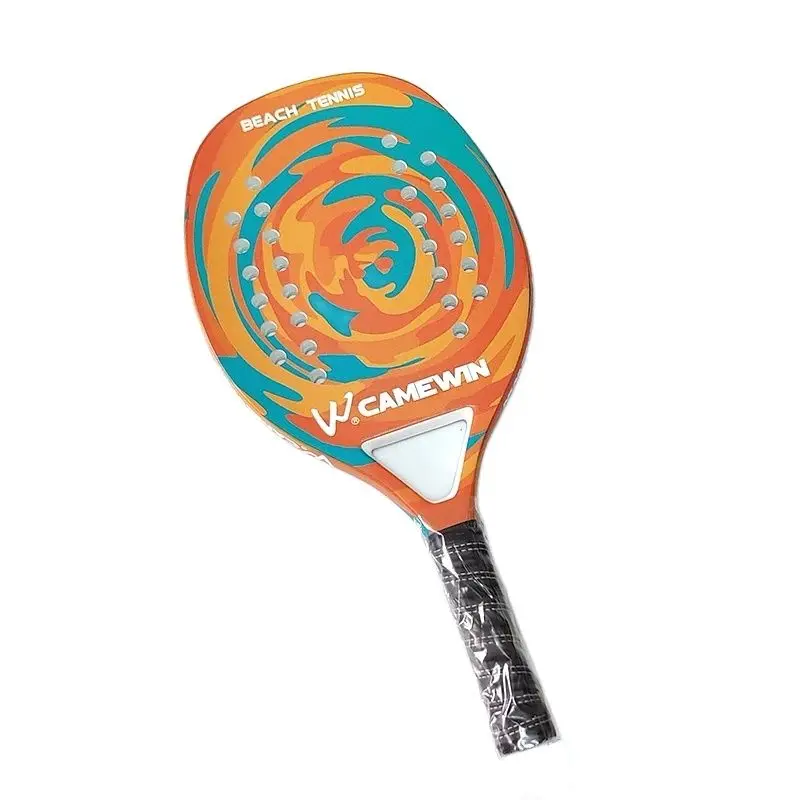 

2021Adult Professional Full Carbon Beach Tennis Paddle Racket Soft EVA Face Tennis Raqueta With Bag Unisex Equipment
