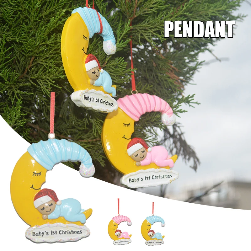 Lovely Christmas Hanging Ornament Hand Painted Moon Resin Crafts Xmas Tree Pendant for Home Garden Decoration Free
Lovely Christmas Hanging Ornament Hand Painted Moon Resin Crafts Xmas Tree Pendant for Home Garden Decoration Free