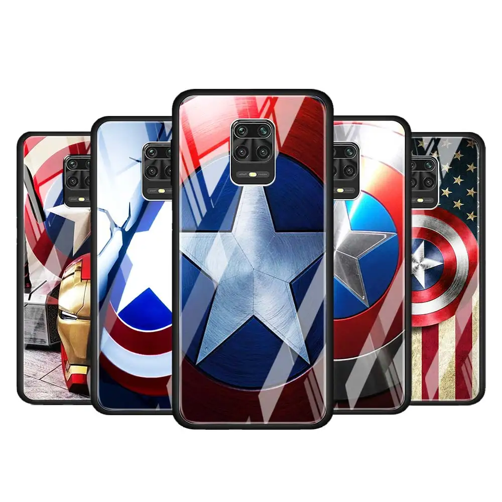 Captain America shield Marvel for Xiaomi Redmi Note 10 Pro Max 10S 9T 9S 9 8T 8 7 Pro 5G Luxury Tempered Glass Phone Case Cover
Captain America shield Marvel for Xiaomi Redmi Note 10 Pro Max 10S 9T 9S 9 8T 8 7 Pro 5G Luxury Tempered Glass Phone Case Cover